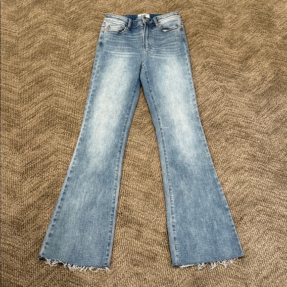 PAIGE Light Blue High Rise Denim Jeans Laurel Canyon Size 28 - Picture 1 of 4